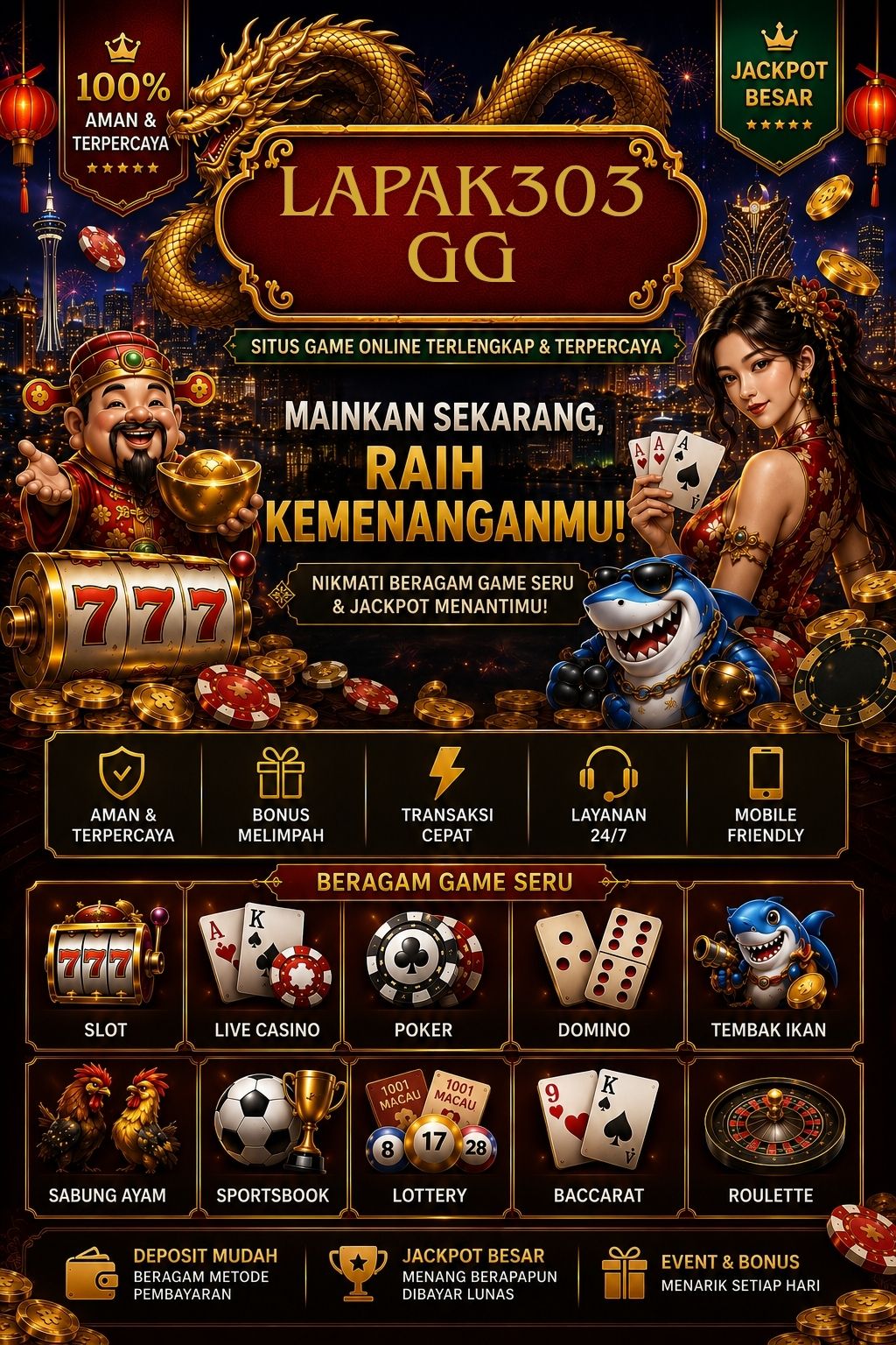 Banner utama Lapak 303 GG